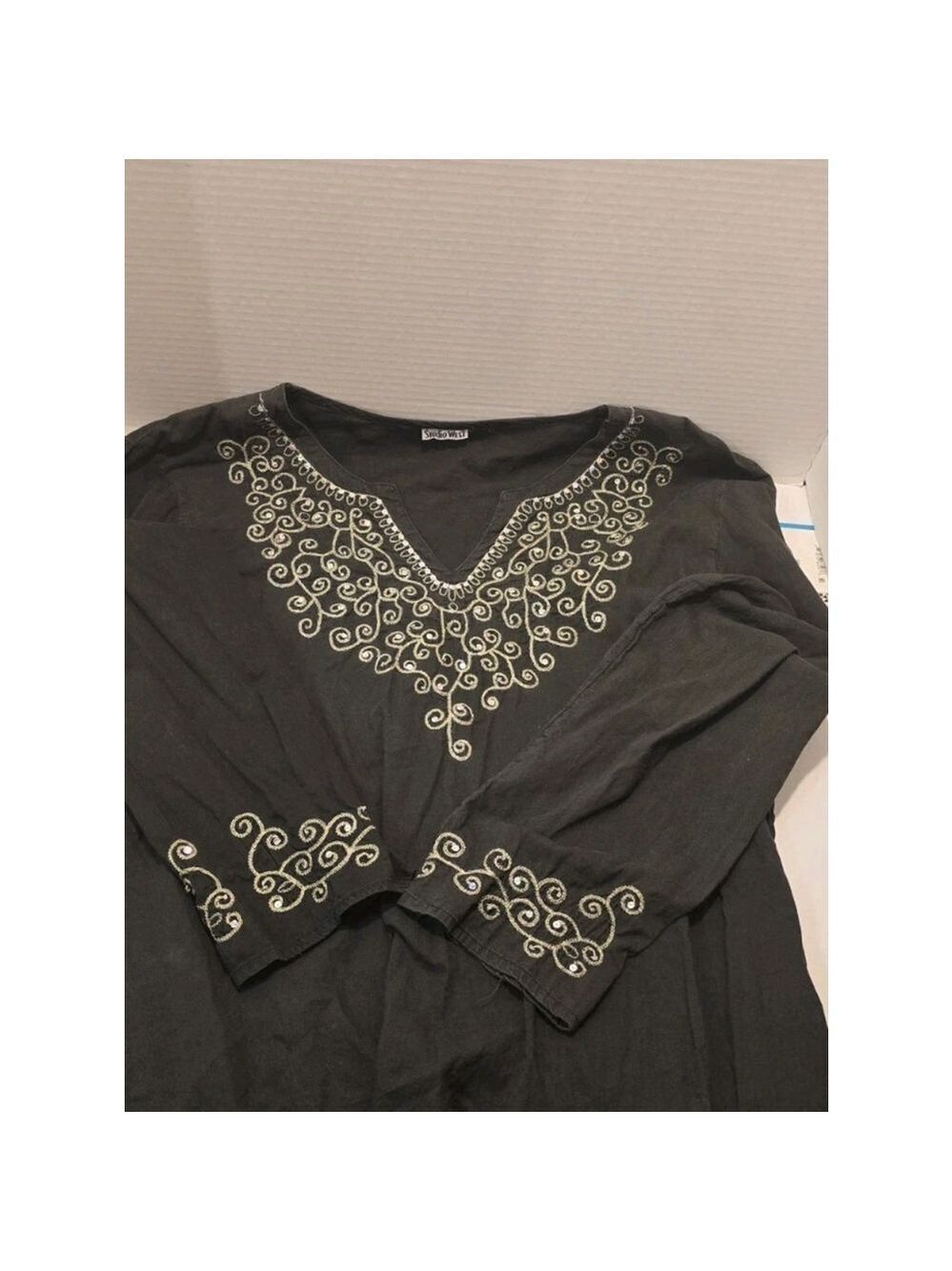 Studio West Blouse Long Sleeve Large - Picture 5 of 5